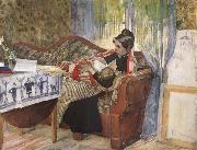 Carl Larsson A Mother-s Thoughts France oil painting artist